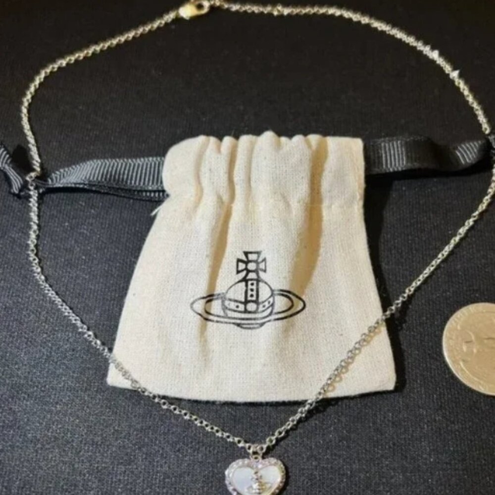 Vivienne Westwood Heart Pendant Necklace and Earrings set